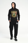 Golden Dragon Crown Hoodie: 500 GSM French Terry Cotton