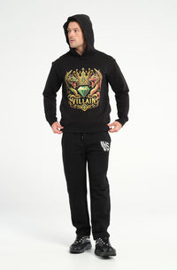 Golden Dragon Crown Hoodie: 500 GSM French Terry Cotton