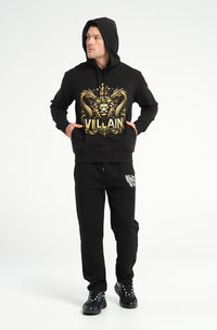 Lion & Dragon Crown Hoodie: 500 GSM French Terry Cotton