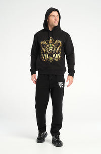 Lion & Dragon Crown Hoodie: 500 GSM French Terry Cotton