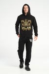 Lion & Dragon Crown Hoodie: 500 GSM French Terry Cotton