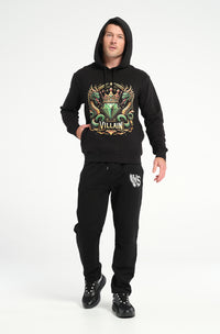 Serpent Gemstone Crown Hoodie: 500 GSM French Terry Cotton