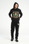 Serpent Gemstone Crown Hoodie: 500 GSM French Terry Cotton