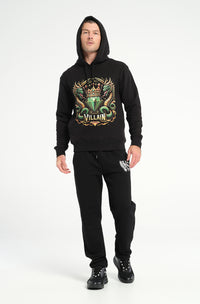 Serpent Gemstone Crown Hoodie: 500 GSM French Terry Cotton