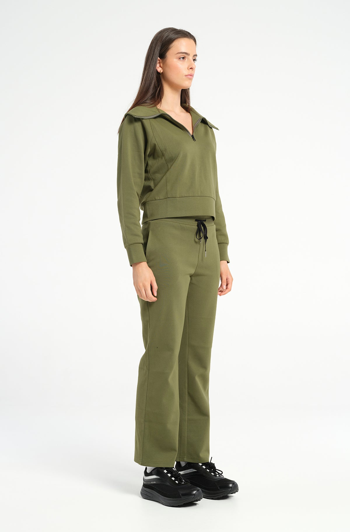 Olive LUXE Mode - Sweatshirt + Pant